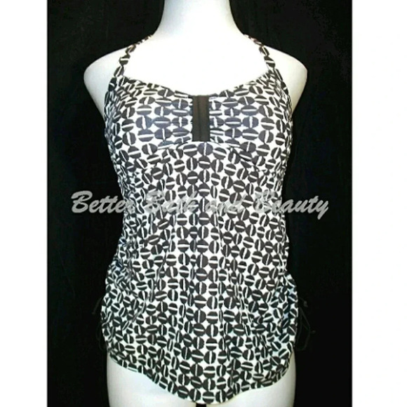 Liz Lange Target Maternity Halter‎ Tankini Swim Suit Pregnancy Top Medium NWOT - Picture 1 of 4